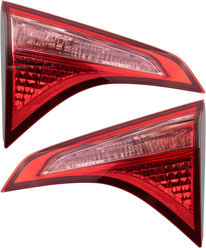 TRQ Rear Tail Lights Set Compatible with 2017-2019 Toyota Corolla TO2802135 TO2803135 - Image 3